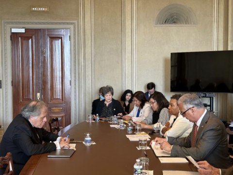 Congressman Mario Diaz-Balart meeting with Secretary General of the Organization of American States (OAS), Luis Almagro.