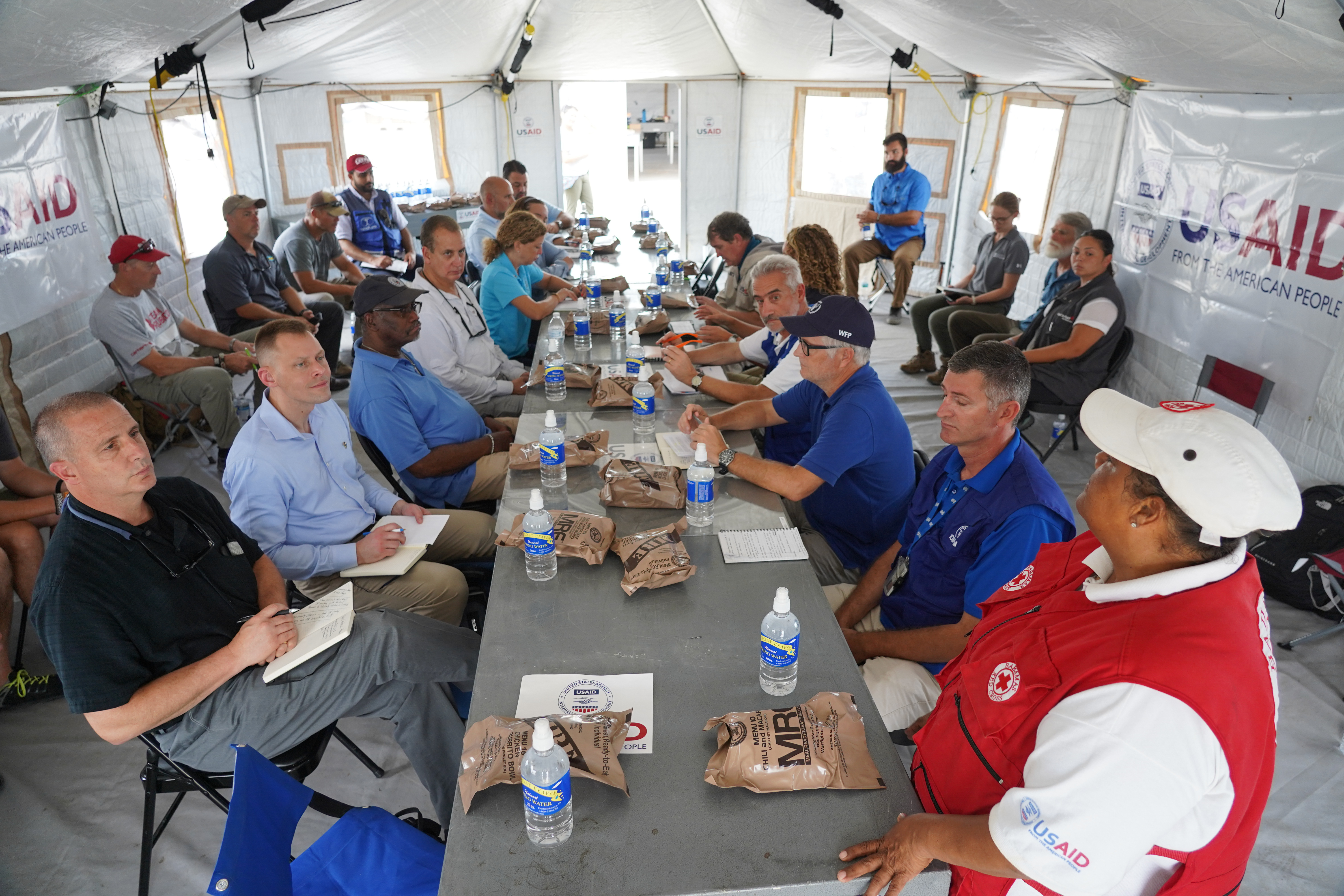 Congressman Diaz-Balart with others at USAID