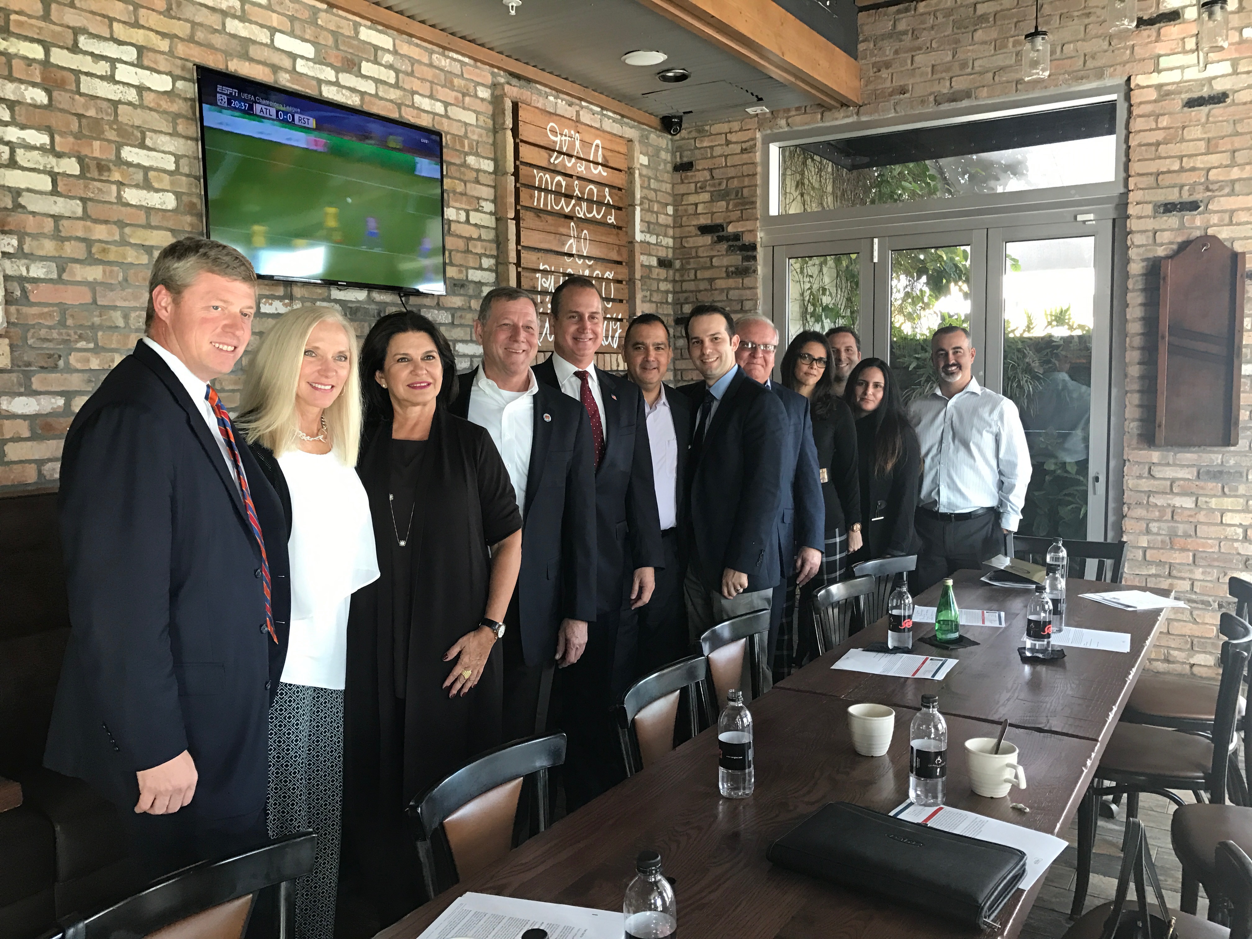 Congressman Diaz-Balart posing with others