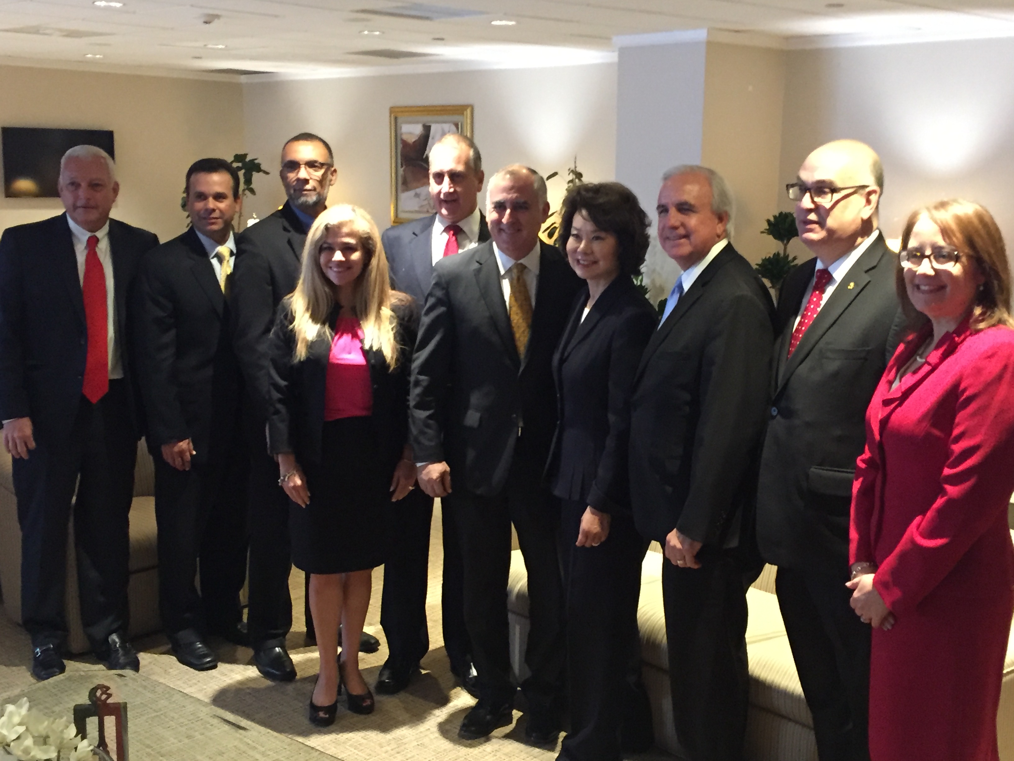 Congressman Diaz-Balart posing with others