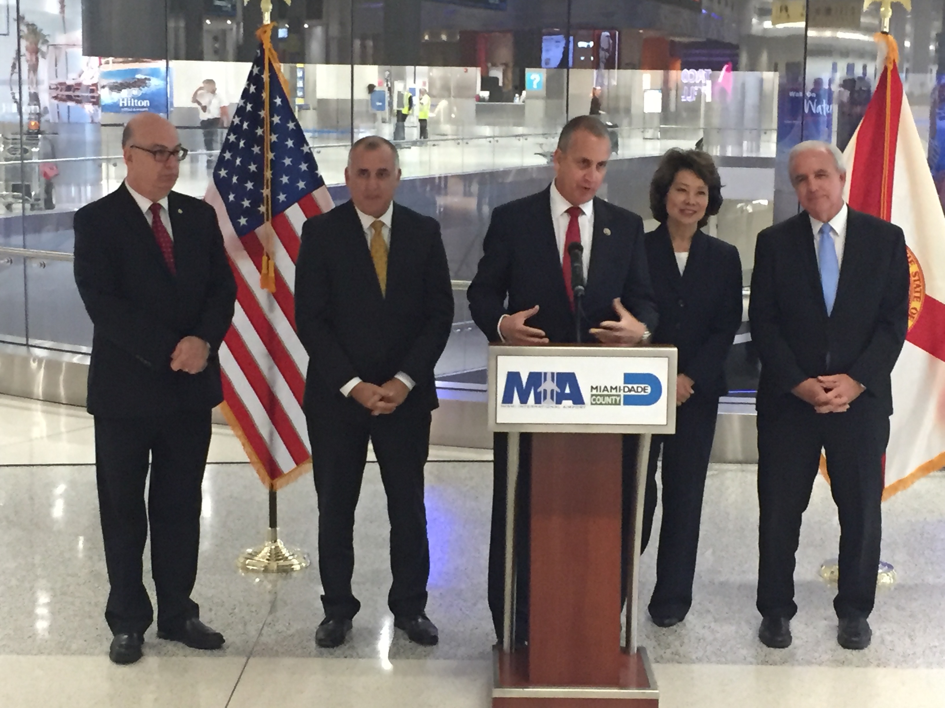 Congressman Diaz-Balart at podium