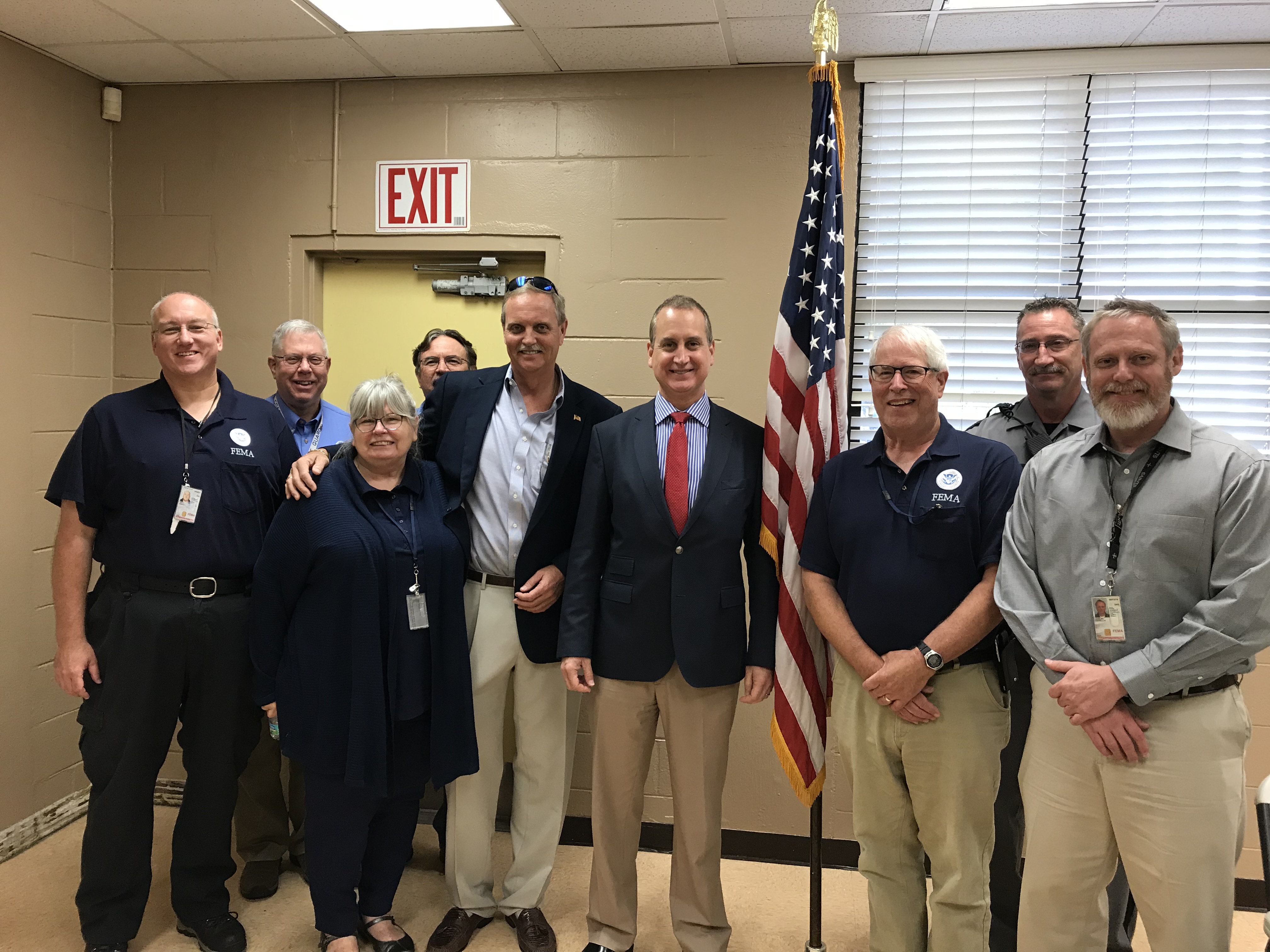 Congressman Diaz-Balart posing with others