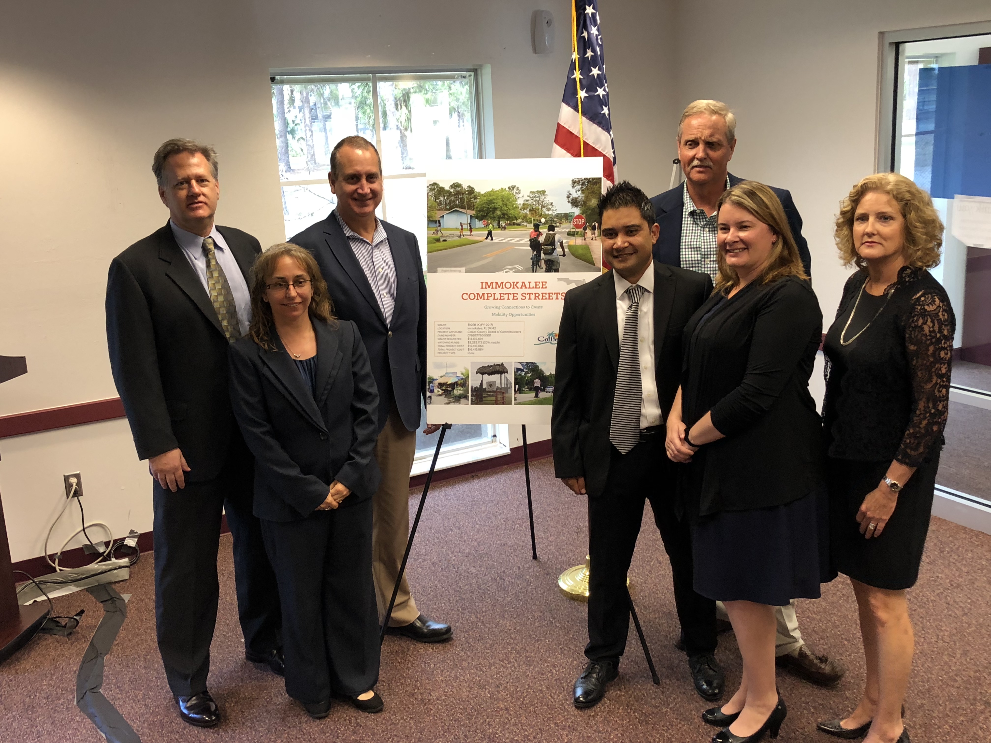Congressman Diaz-Balart posing with others