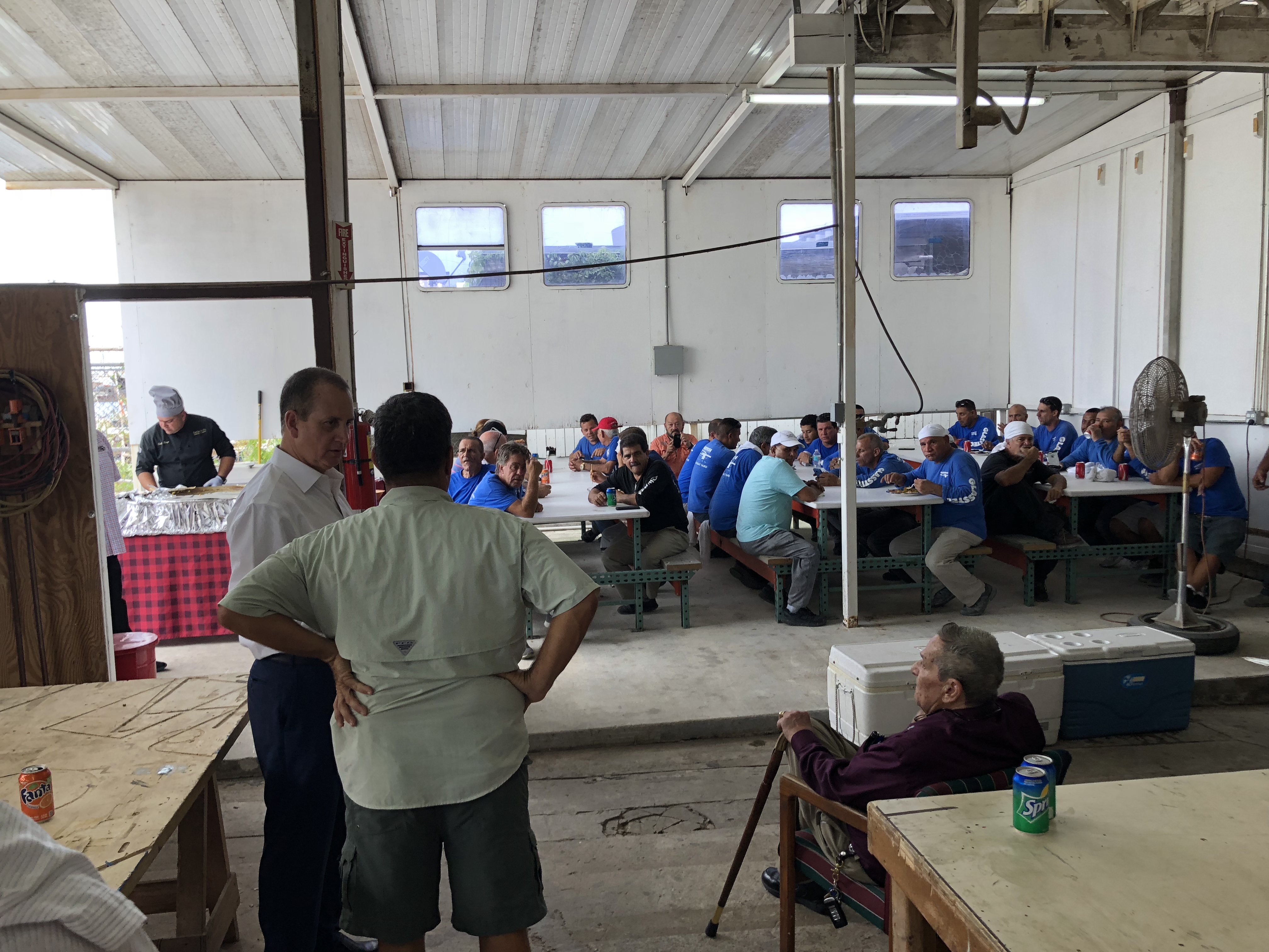 Congressman Diaz-Balart on site