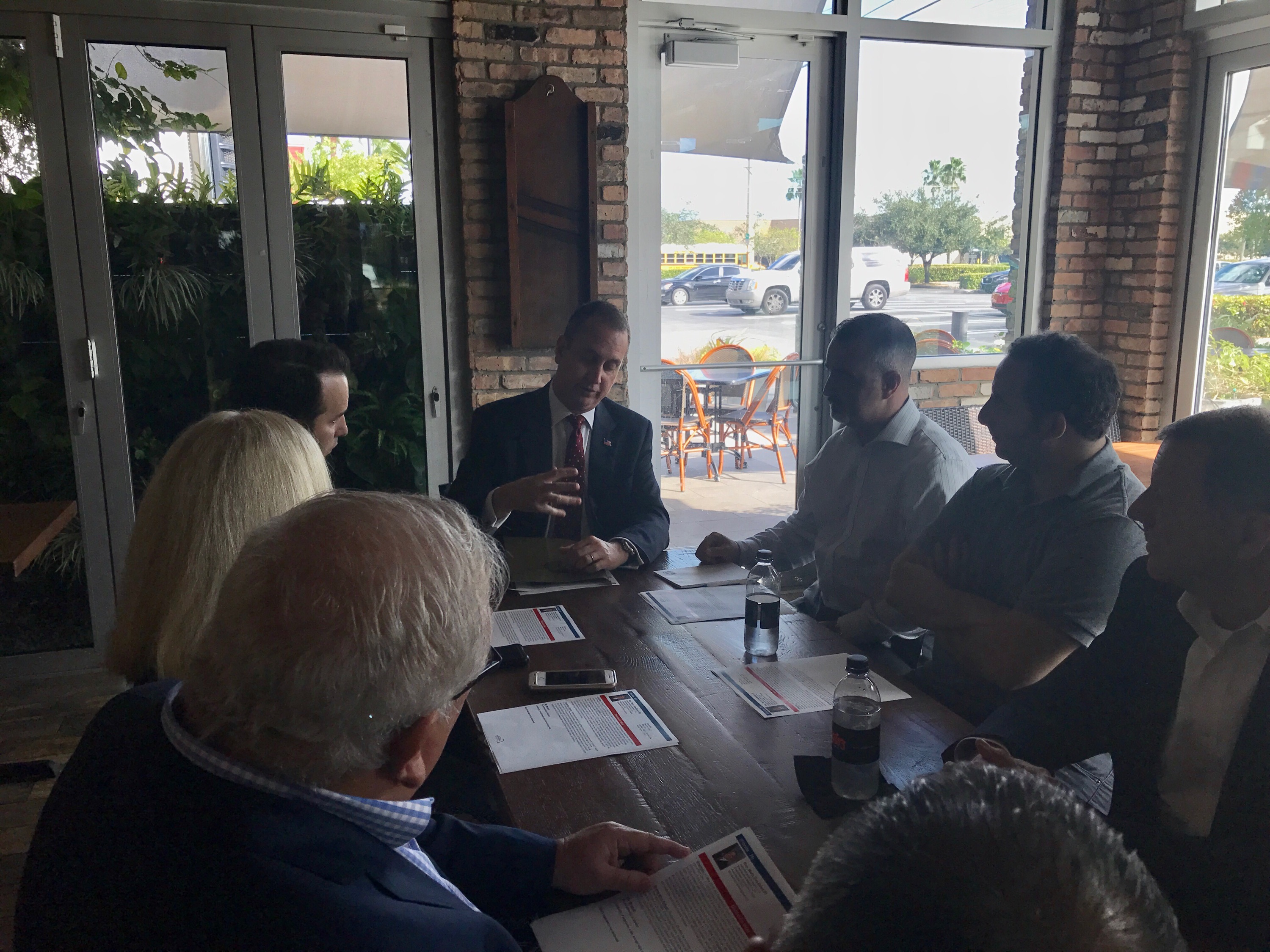 Congressman Diaz-Balart in a meeting