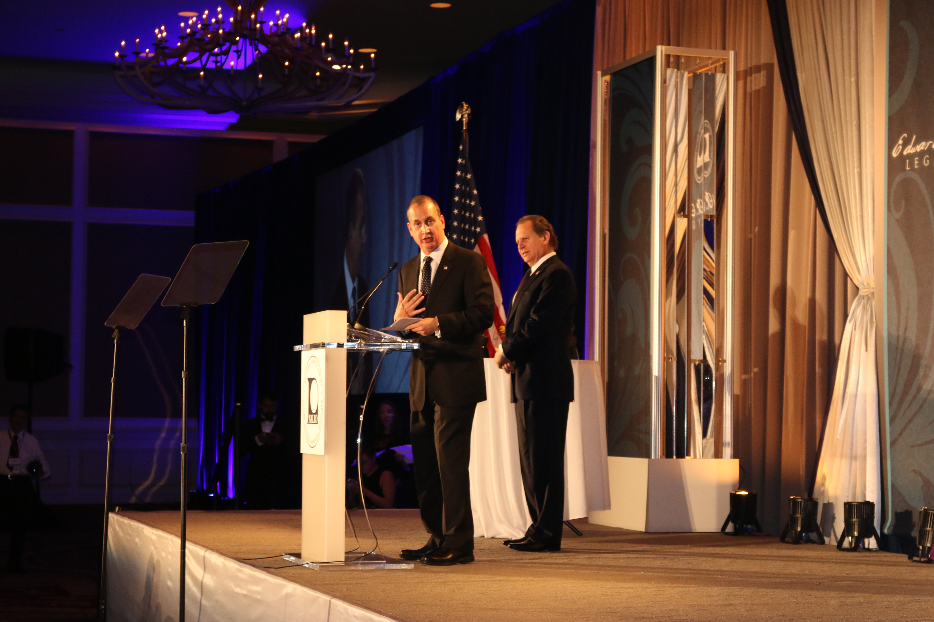 Congressman Diaz-Balart at podium