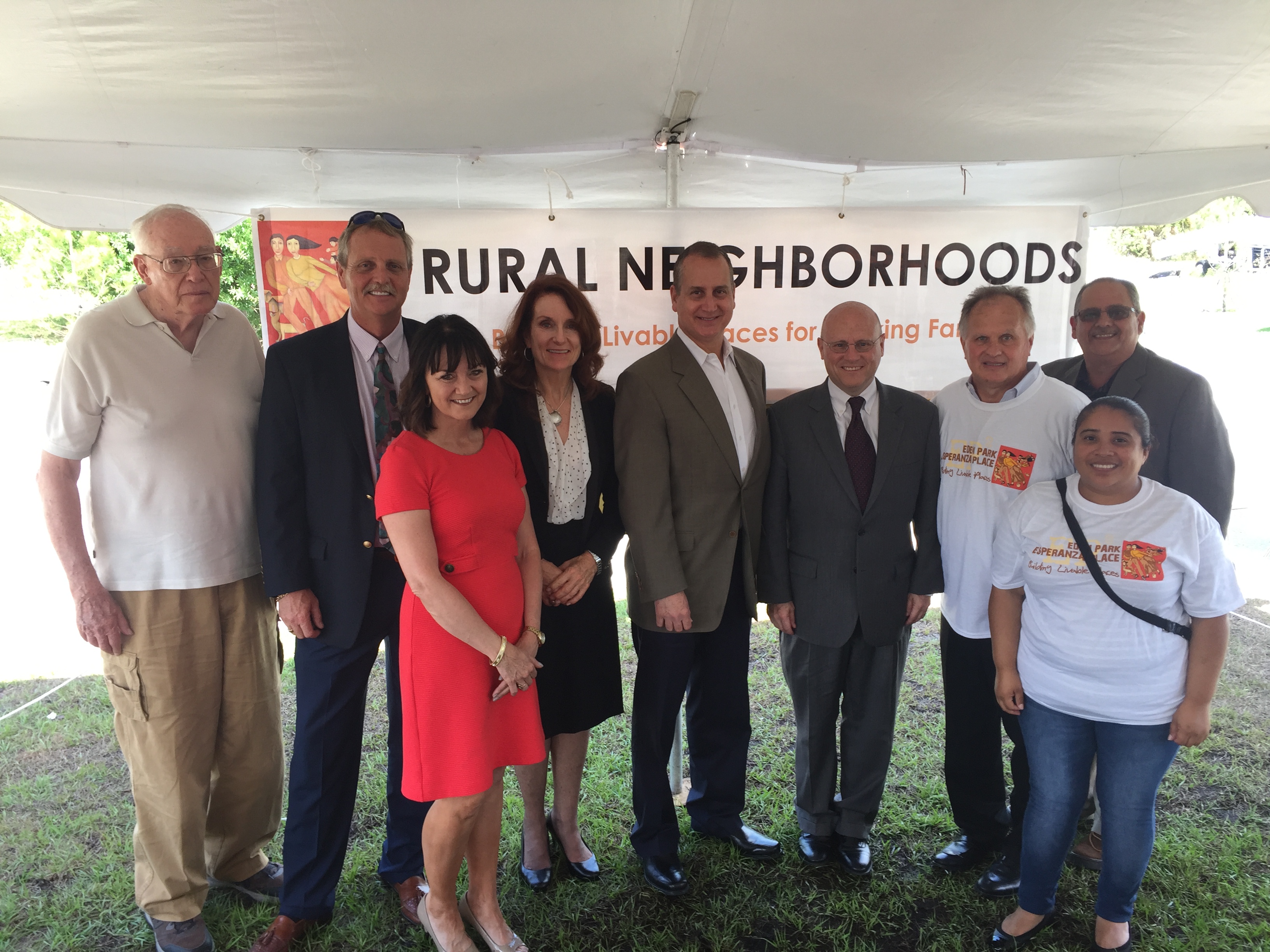 Congressman Diaz-Balart posing with others