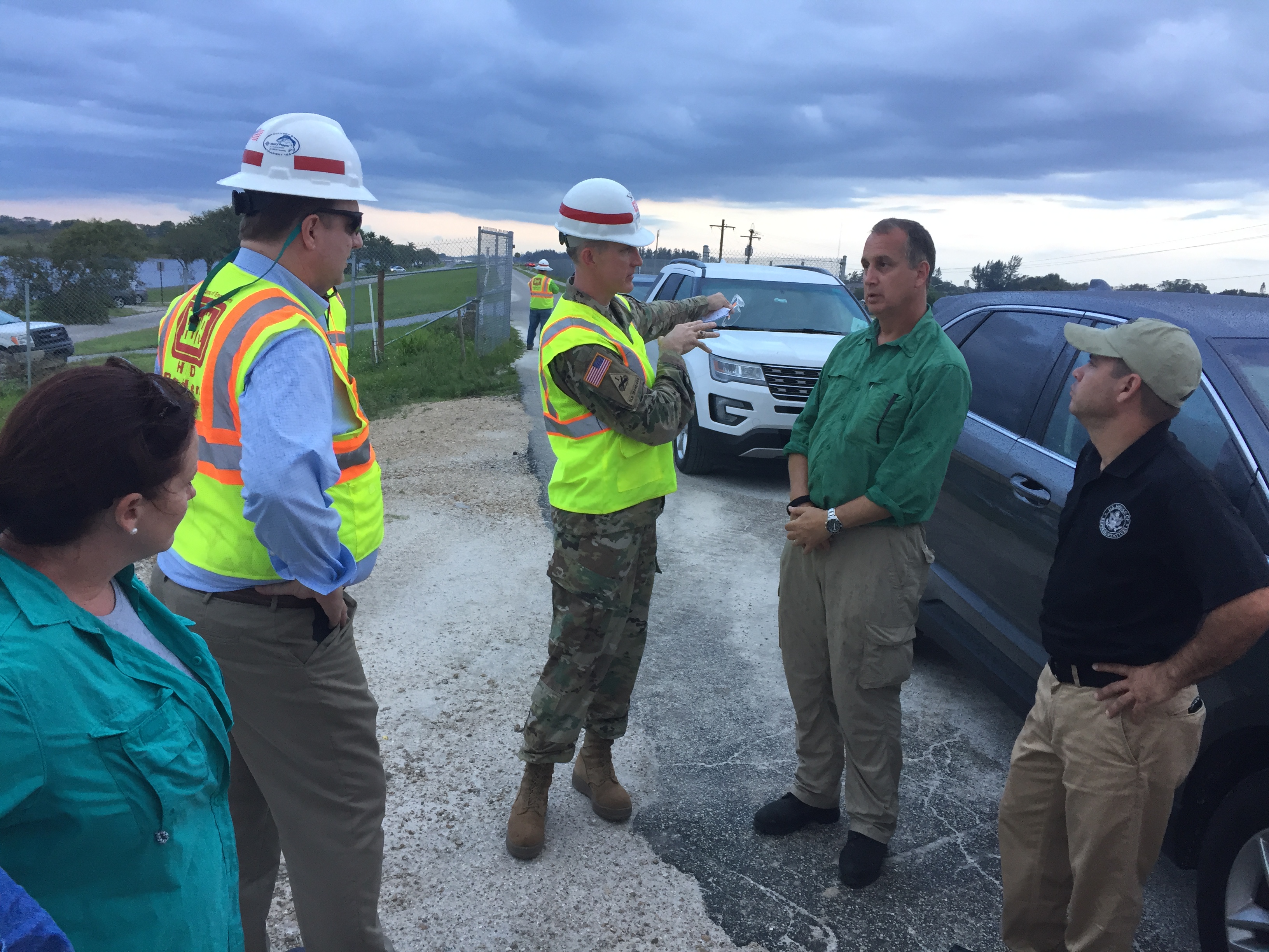 Congressman Diaz-Balart on site