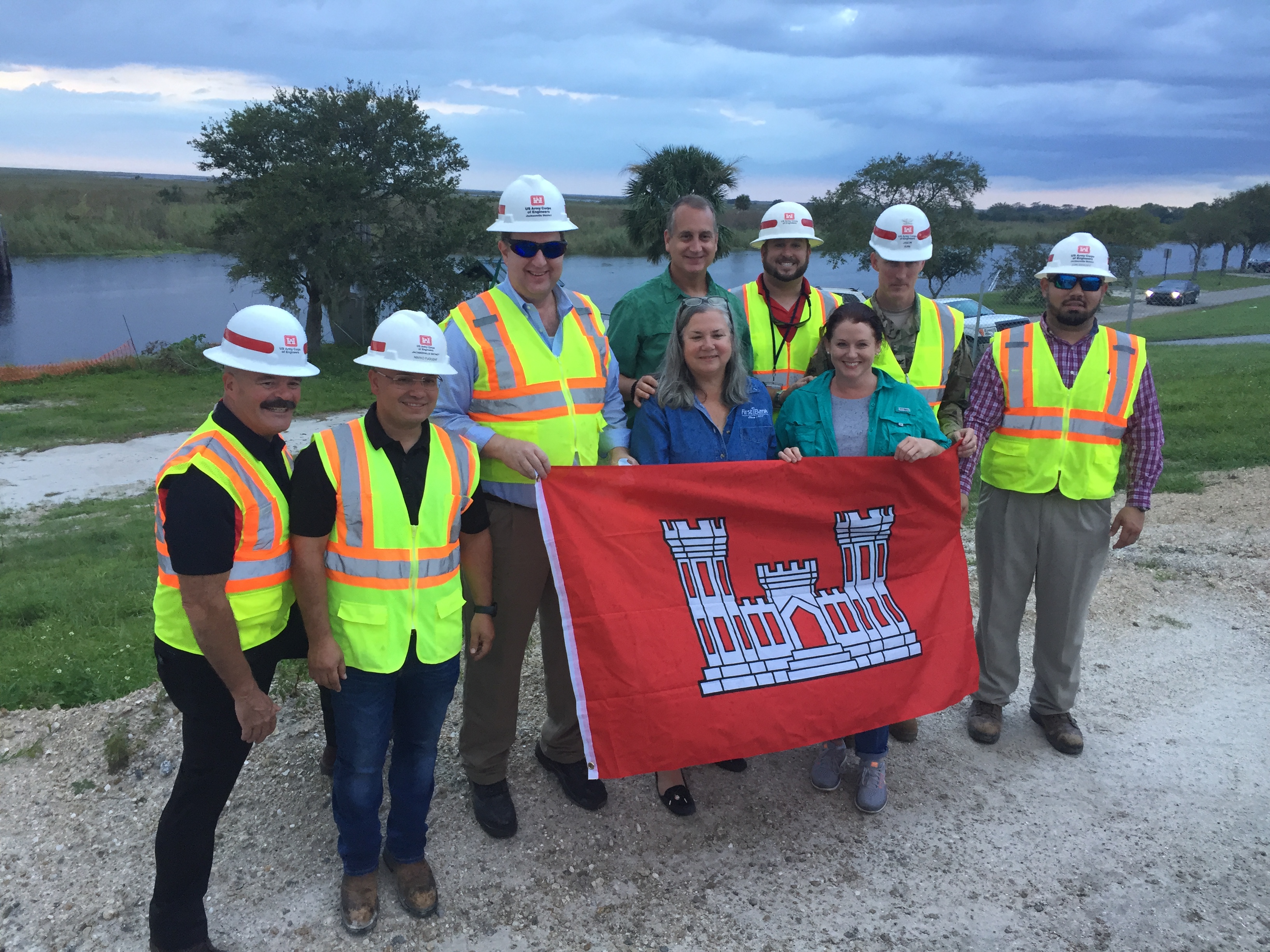 Congressman Diaz-Balart posing with others